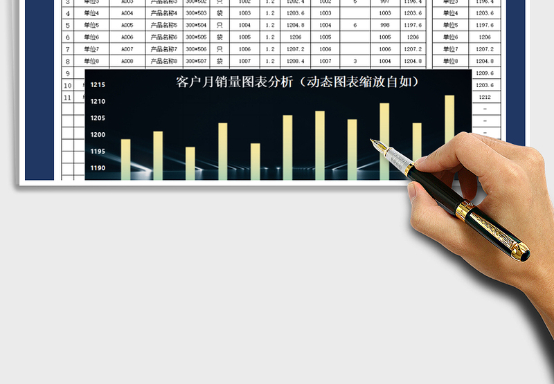 2025年销售订单管理表&客户月销量动态图标分析