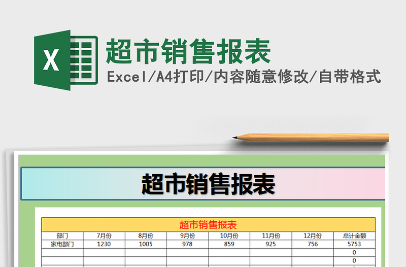 2025年超市销售报表