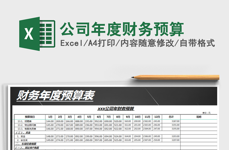 2025年公司年度财务预算