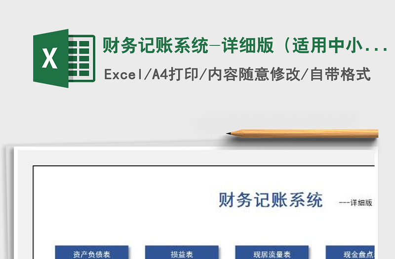 2025年财务记账系统-详细版（适用中小企业）