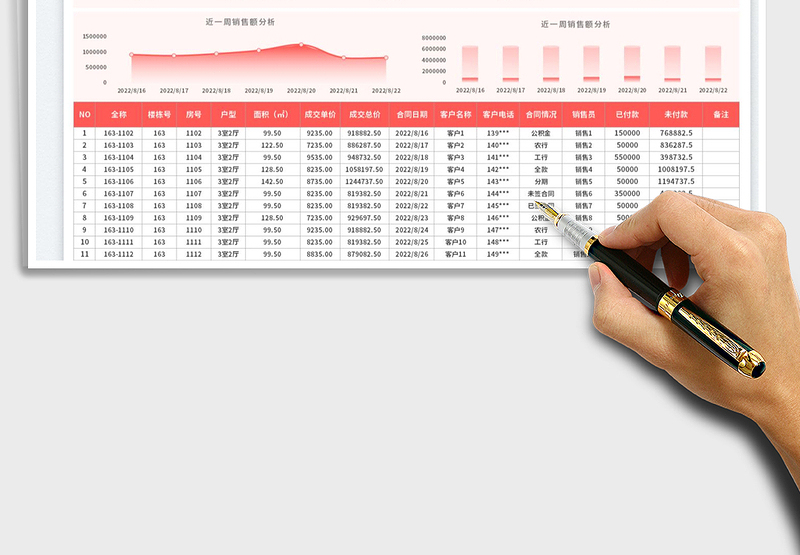 2025房源销售信息登记表免费下载