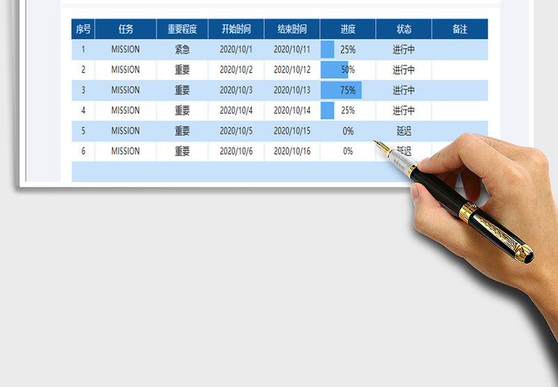 2025年项目进度管理表