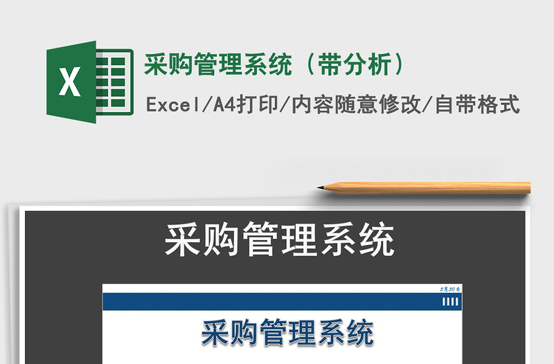 2024年采购管理系统（带分析）