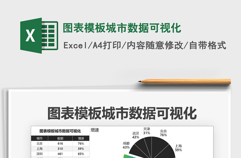 2025年图表模板城市数据可视化