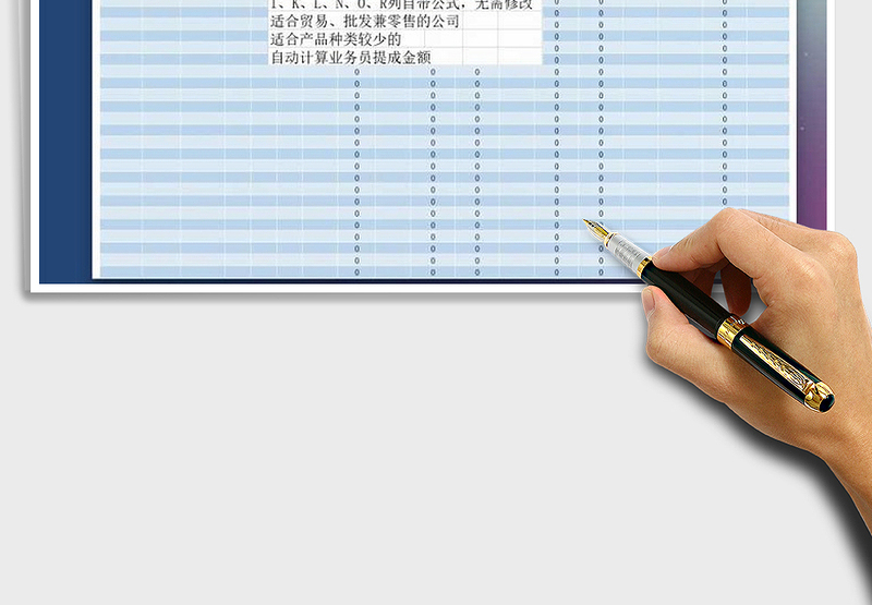 2025年贸易批发业销售报表（含提成公式）