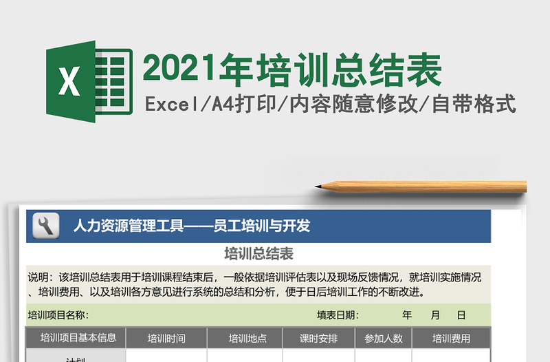 2025年培训总结表