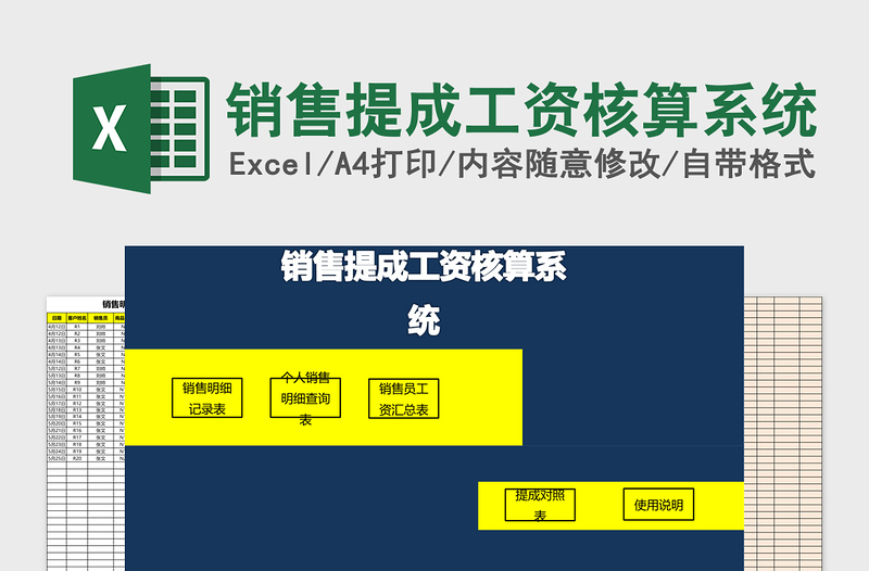 2025销售提成工资核算系统