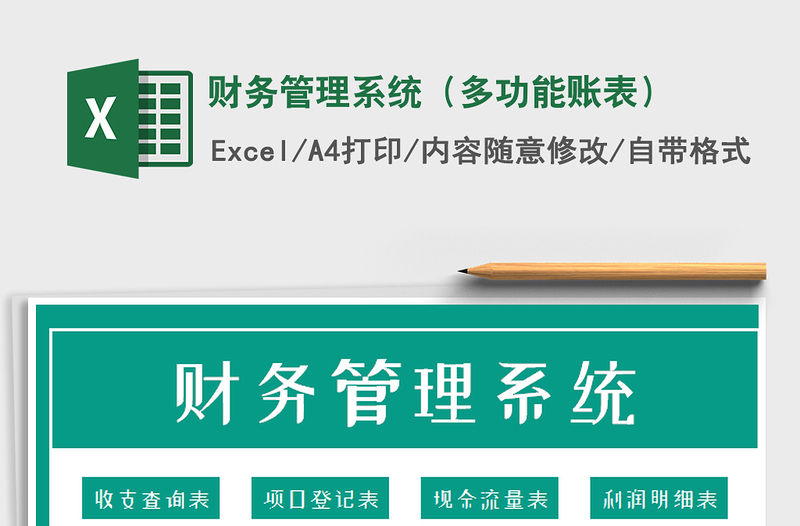 2024年财务管理系统（多功能账表）exce表格