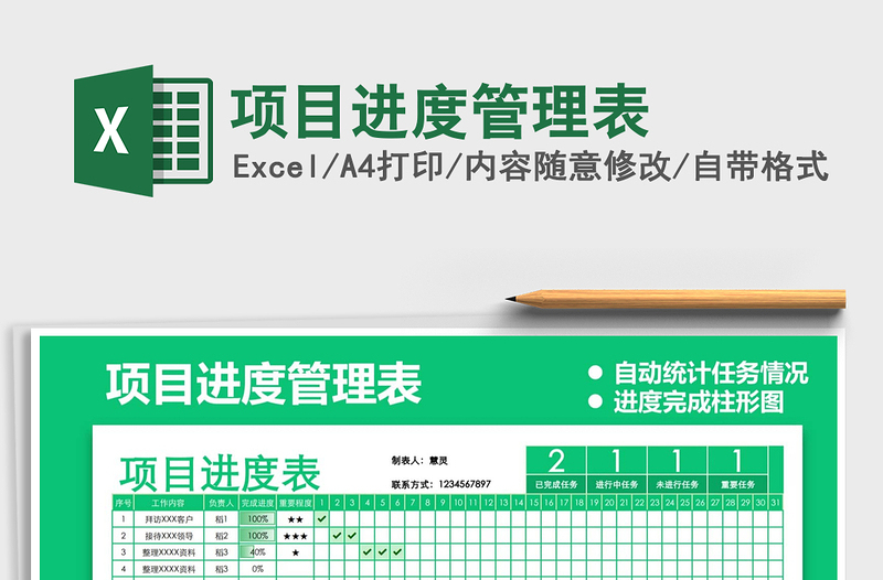 2025年项目进度管理表