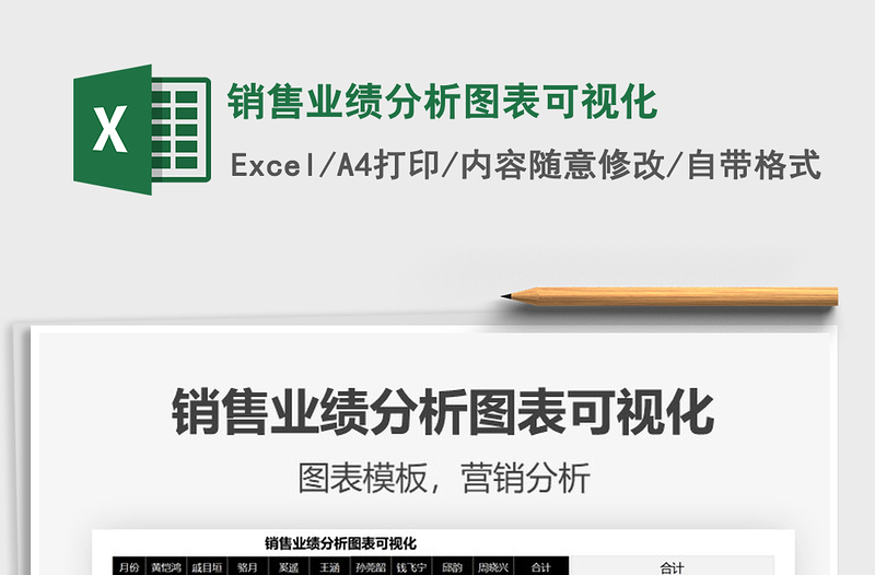 2025销售业绩分析图表可视化免费下载