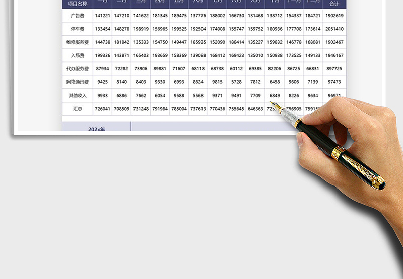 2025年物业收入财务报表