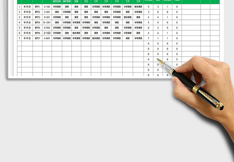 2025业主满意度调查表免费下载
