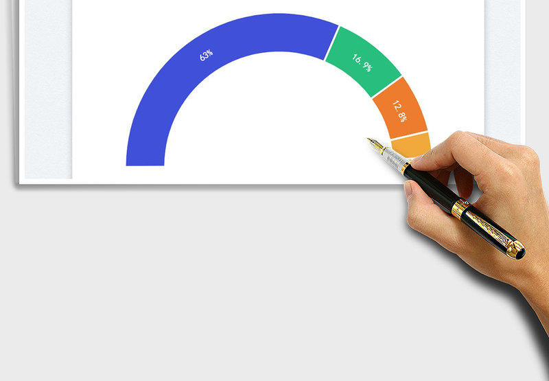 2025半圆环图免费下载