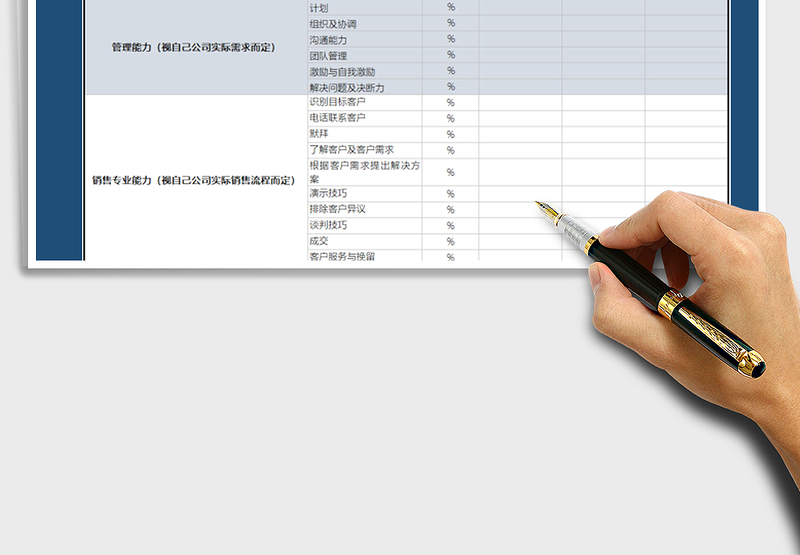 2025年销售招聘测评表免费下载