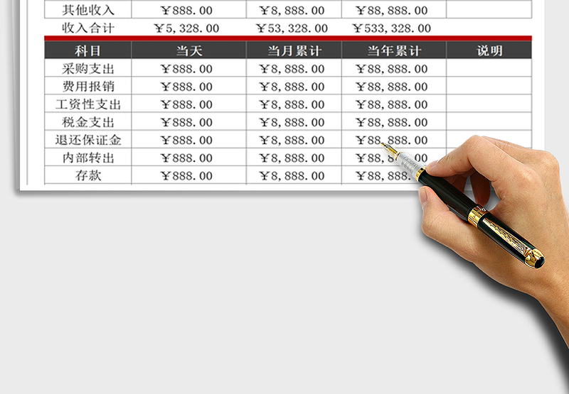 2025年出纳报表（带函数）