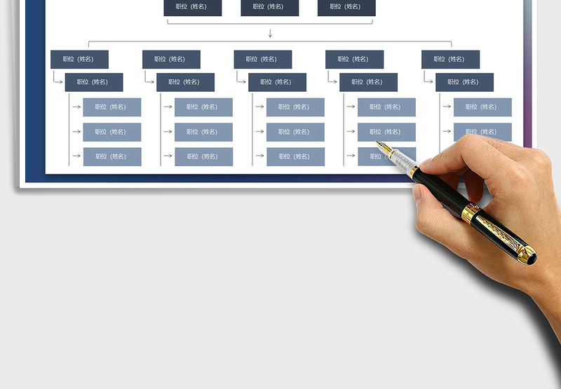 2024年组织架构图公司架构exce表格