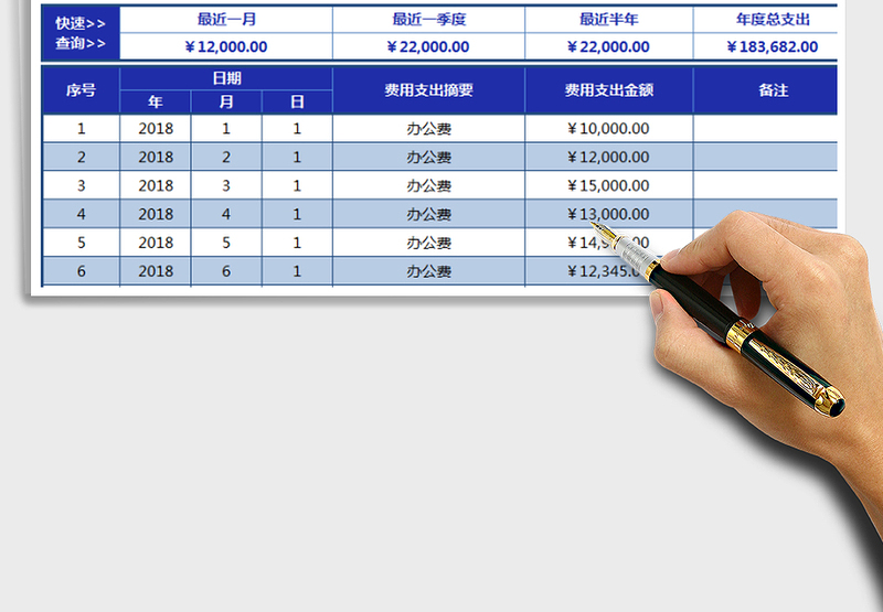 2025年财务费用自动管理(快速查询、图表直观展示、鲜明特价)