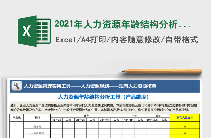 2025年人力资源年龄结构分析（产品维度）