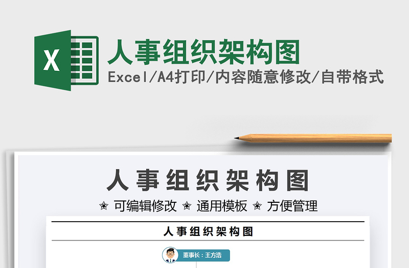 2025人事组织架构图免费下载