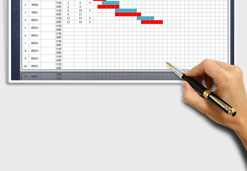 2025年甘特图工程项目进度计划表