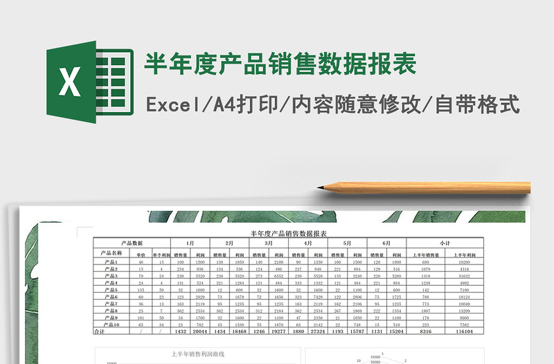 2025年半年度产品销售数据报表