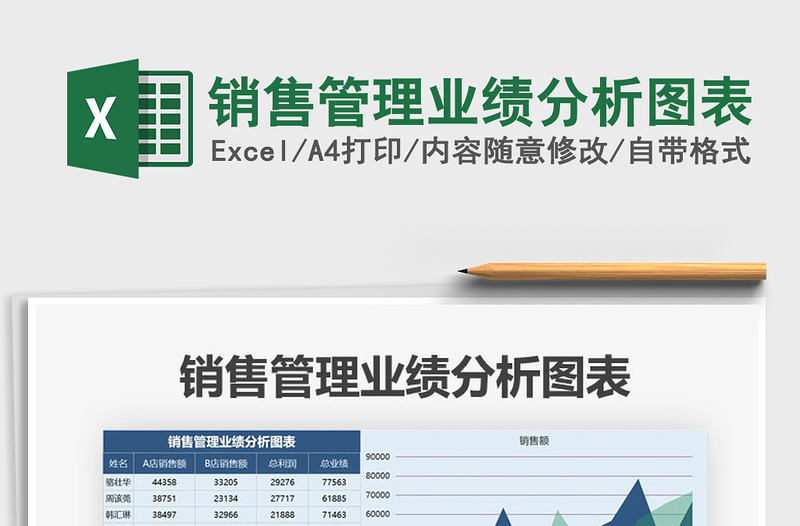 2025年销售管理业绩分析图表