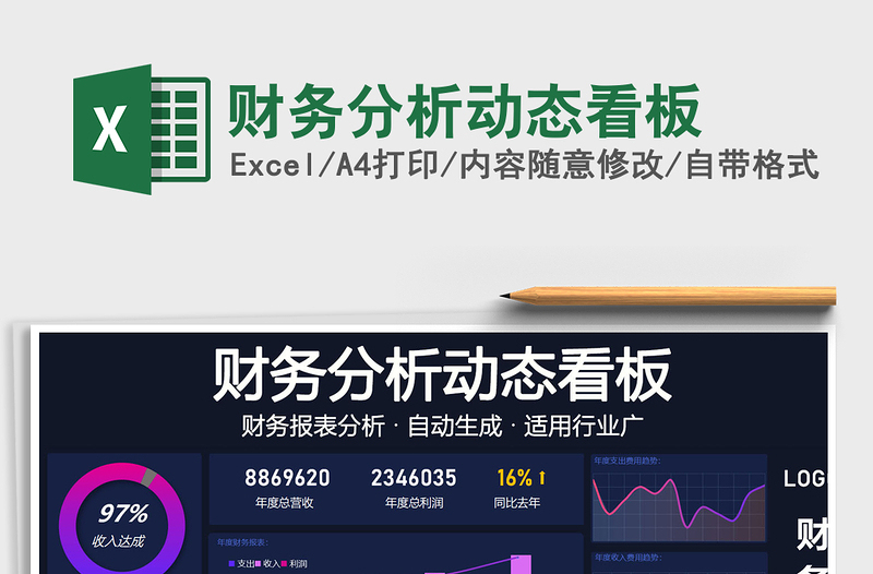 财务分析动态看板