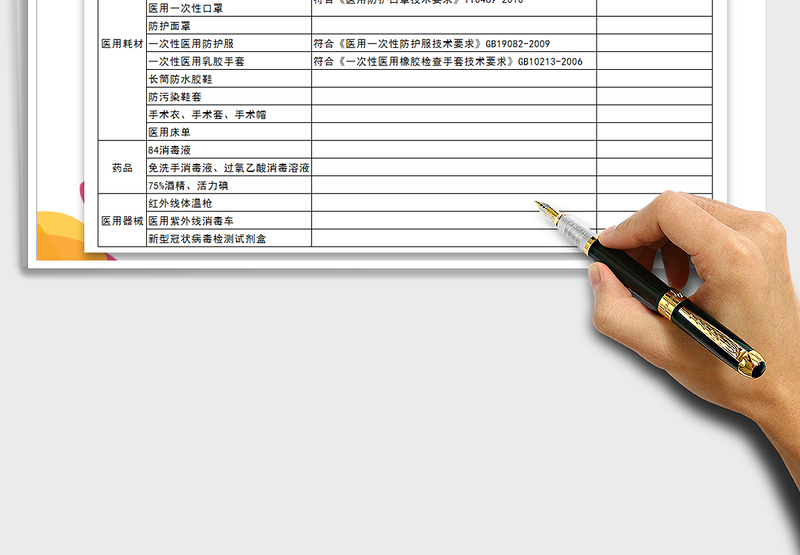 2024年新型肺炎防控所需医疗物资一览表免费下载