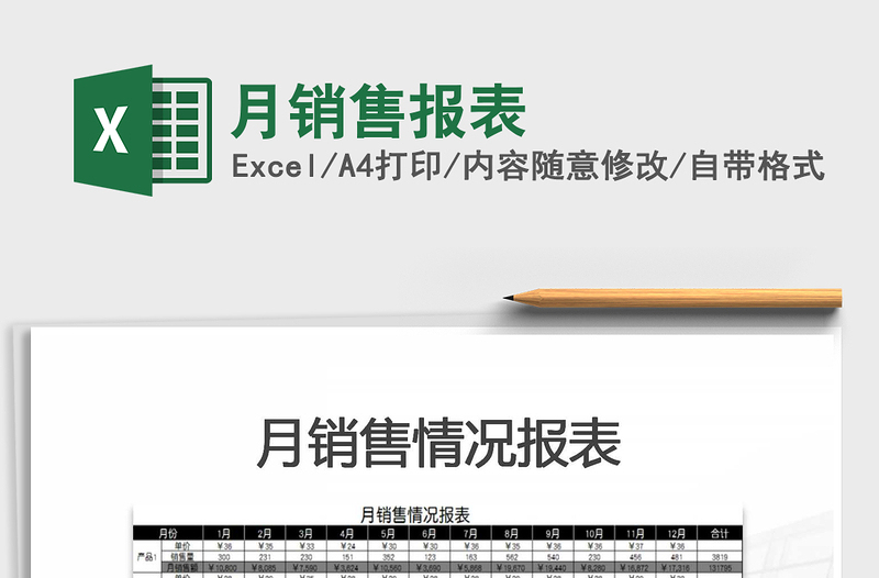 2025年月销售报表