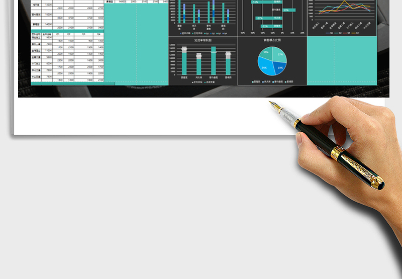 年终数据报告图表汇集表格