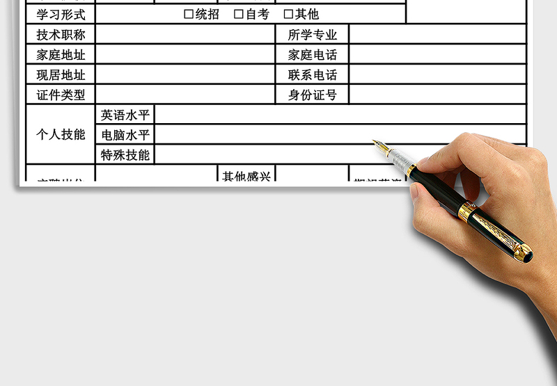 2025年公司职位申请表