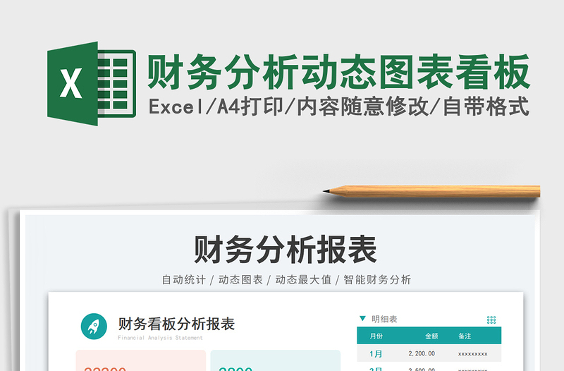 2025财务分析动态图表看板免费下载