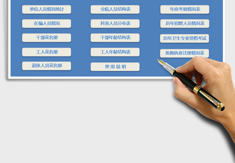 2024年医院人事管理表格系统