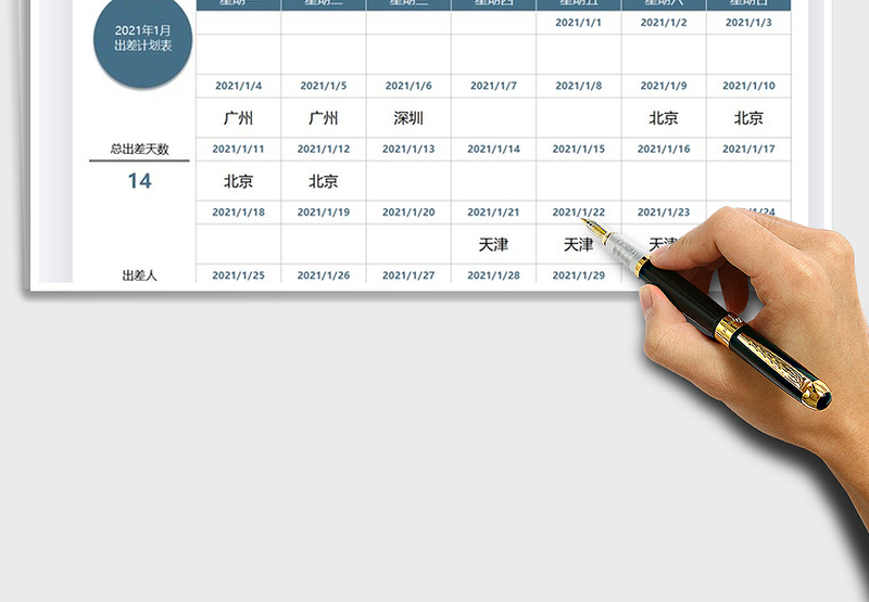 2025年出差计划安排管理