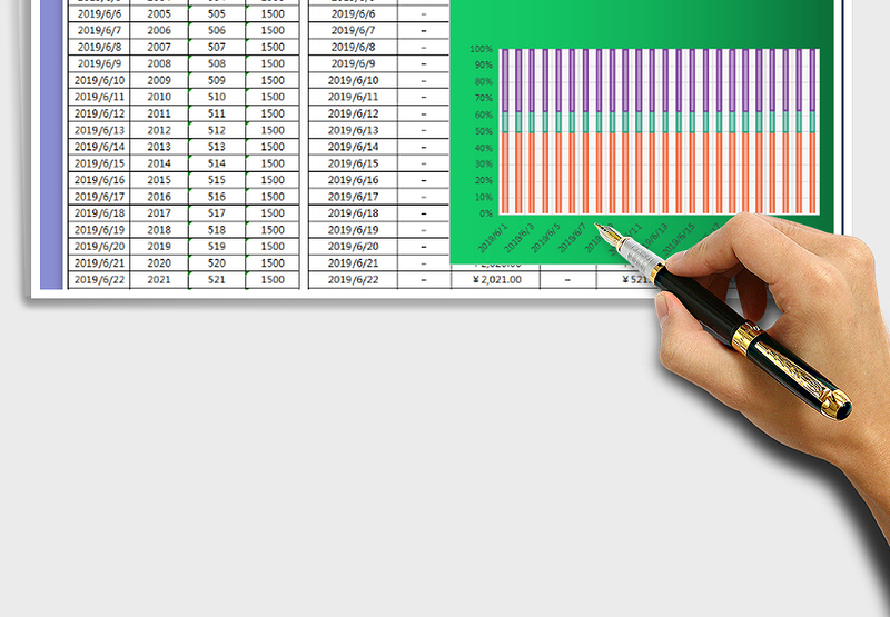 2025年财务日记账（可查询图表）