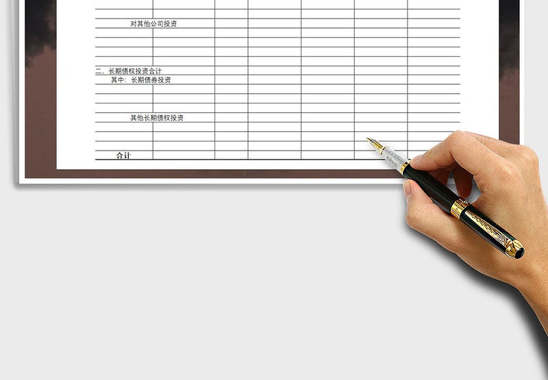 2025年长期投资明细表