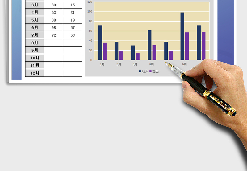 2025年收支统计表及图表分析