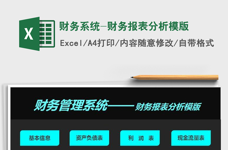 2024年财务系统-财务报表分析模版