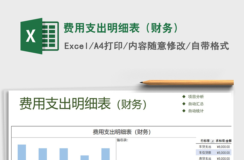 2025年费用支出明细表（财务）