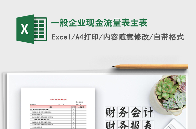 2025年一般企业现金流量表主表