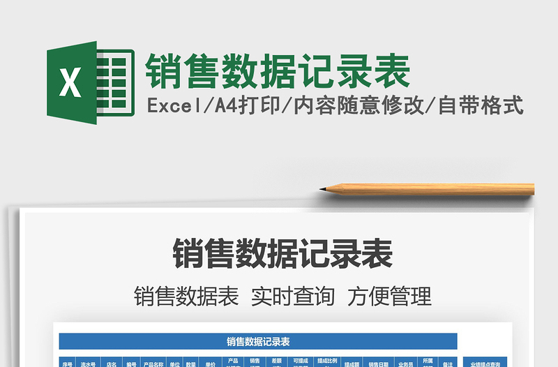 2025销售数据记录表免费下载