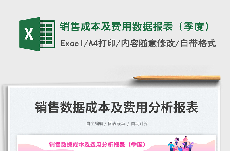 2025销售成本及费用数据报表（季度）免费下载