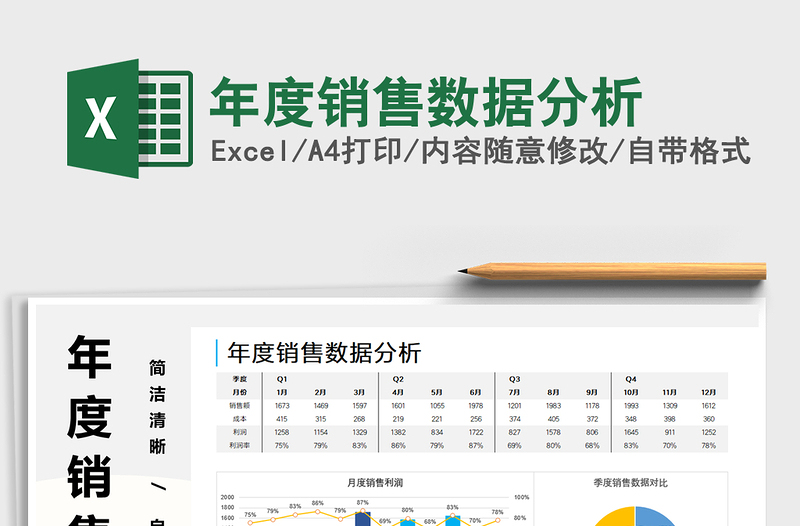 2024年度销售数据分析exce表格