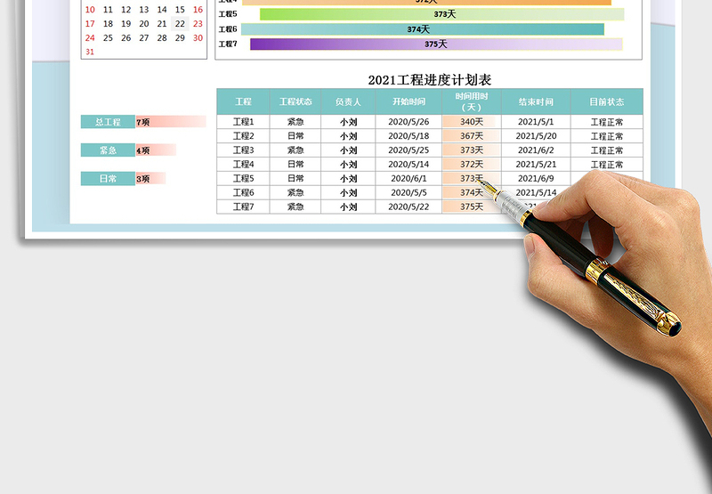 2025年工程进度计划表