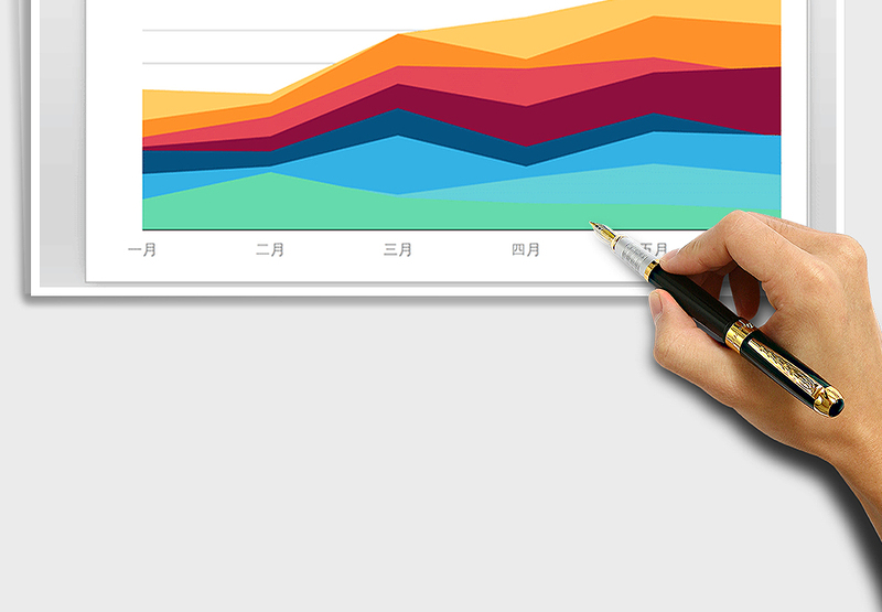 2025年鲜色多彩系列图表之面积图