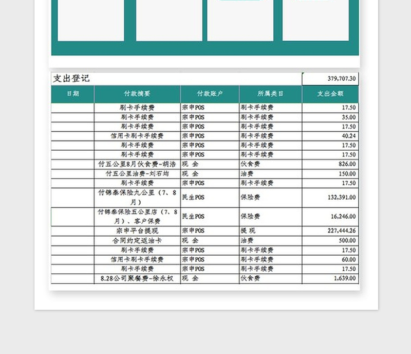 2025年财务收支管理系统Excel模板