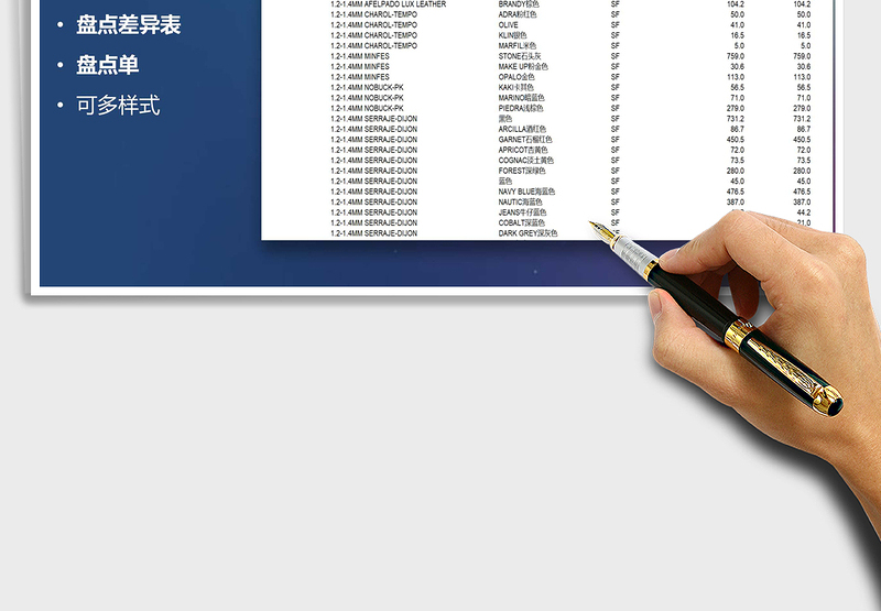 2025年盘点差异表（盘盈亏表）