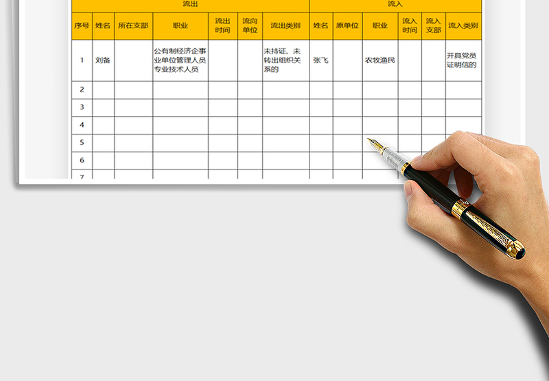 2024年流动党员情况统计表
