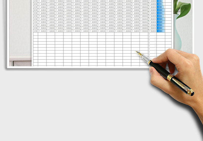2025年（数据条显示）企业销售报表
