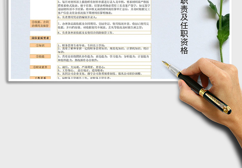 2024年出纳岗位职责及任职要求